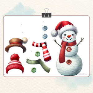 imprimible gratuito de muñeco de nieve