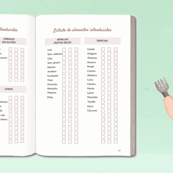 registro comidas bebé
